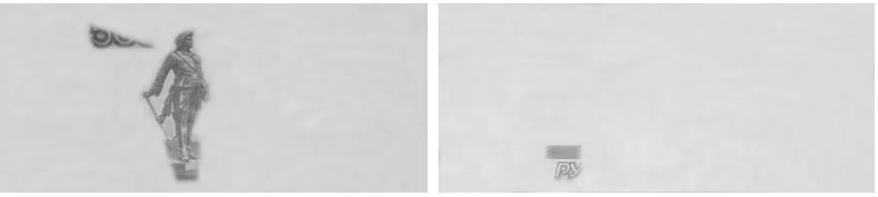 100 Russian Ruble banknote magnetic signal analysis