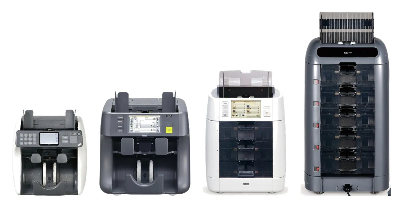 MIB-9, MIB-11, SB-3000 and MIB-5000 banknote counters