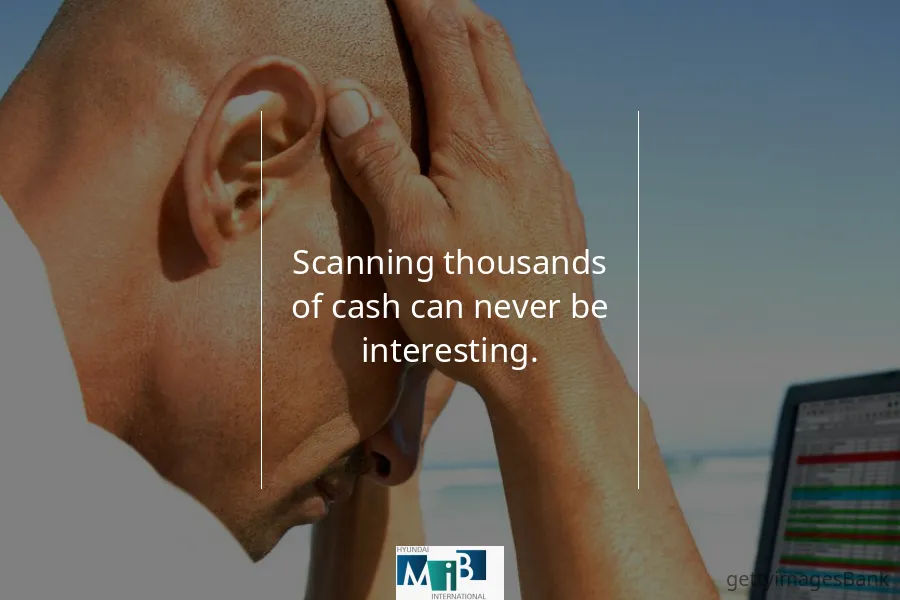 Police workflow with banknote counter - step 3