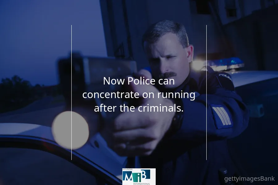 Police workflow with banknote counter - step 8