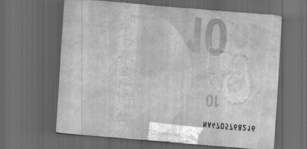 Banknote with tape - Sample 1